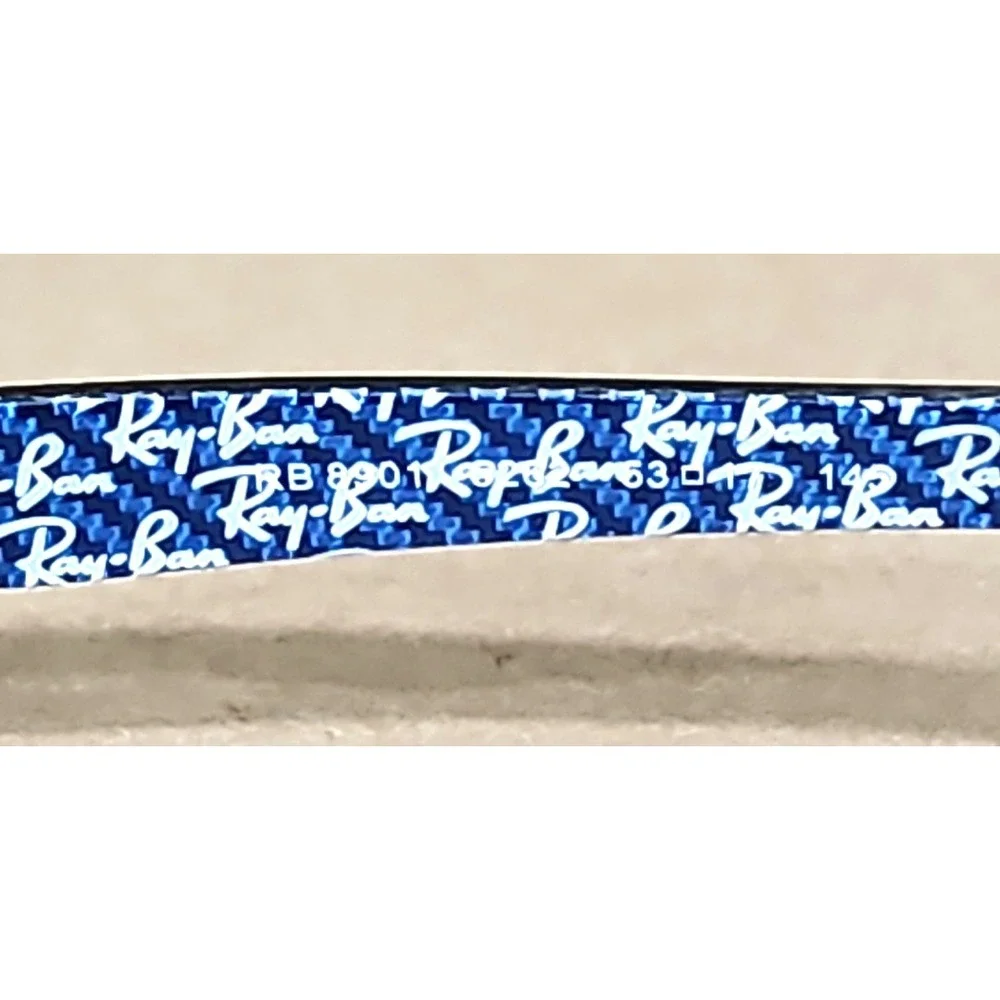 Ray-Ban Eyeglasses RB 8901 5262 Blue/Exposed Carbon Fiber Rectangular 53[]17 145
